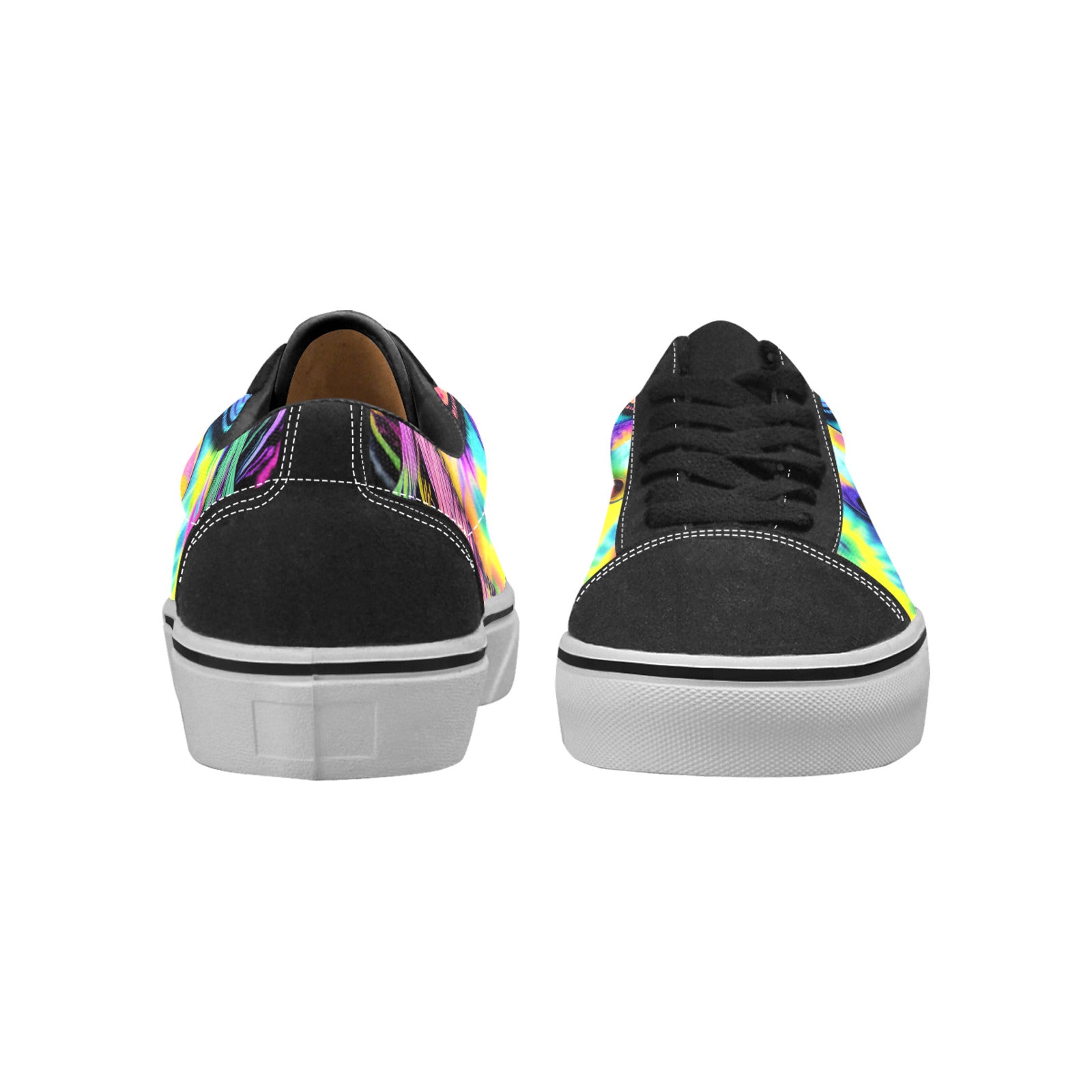 MEN'S Tie Dye Guy Low Top Skateboarding Vivid Custom Shoes