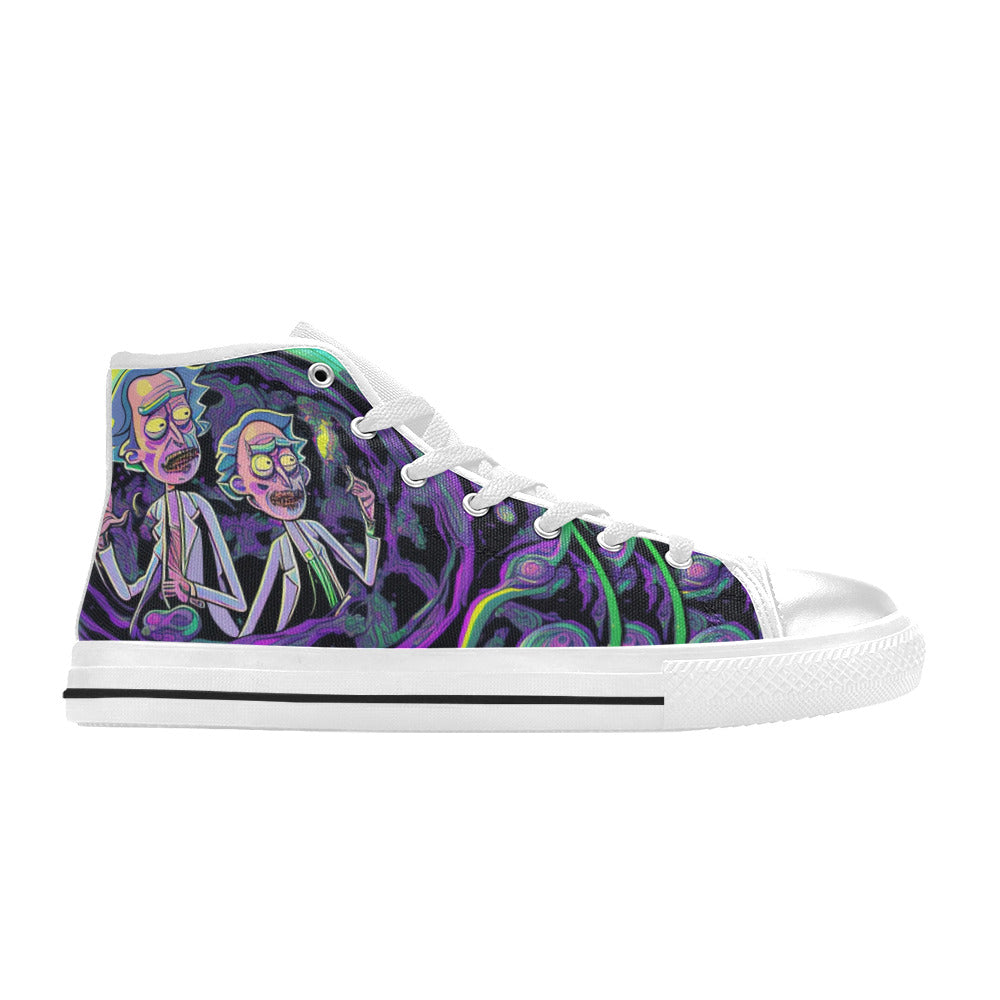 MEN'S Trippy Freestyle Artwork Men’S High Top Canvas Vivid Custom Shoes