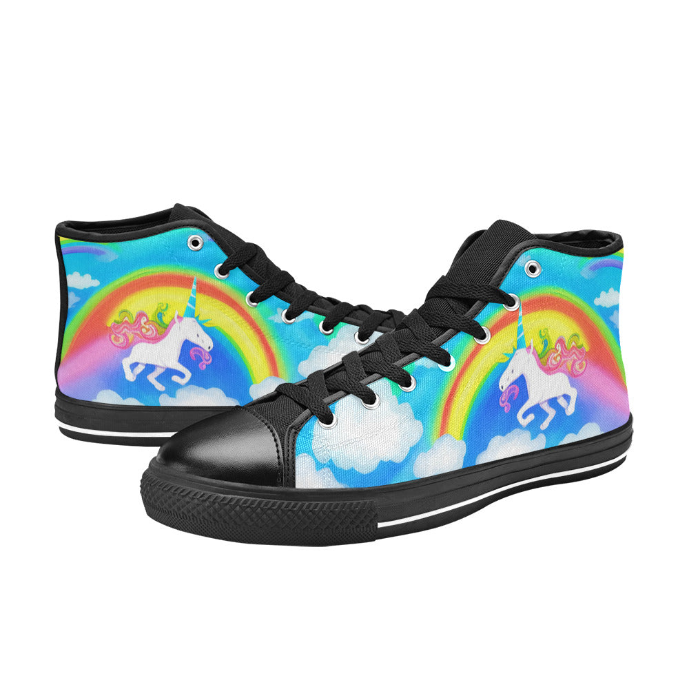 MEN'S Abstract Unicorn Art Men’S High Top Canvas Dark Academia Shoes