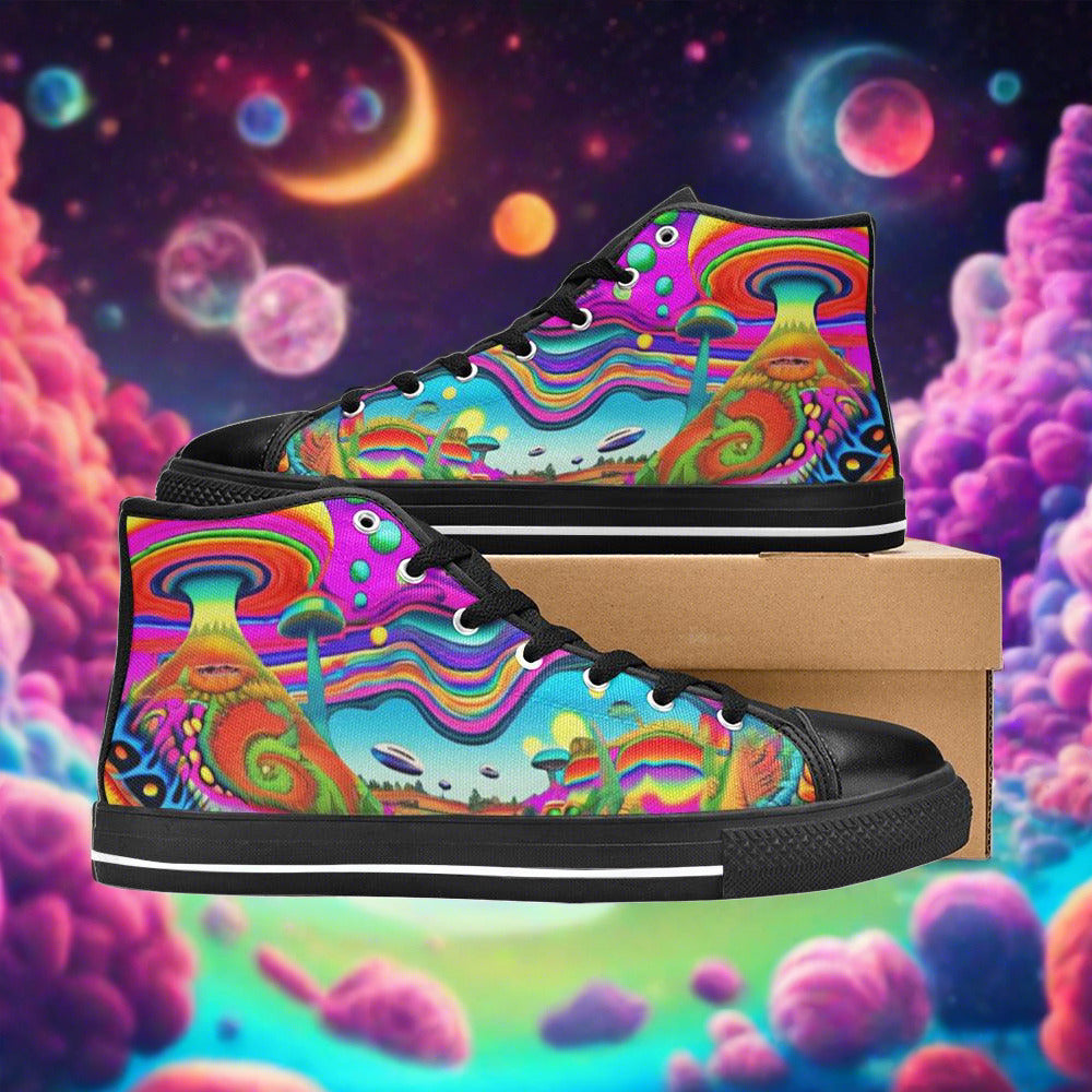 Dragon Vivid Multicolor Wearable Bold Art - Freaky Shoes