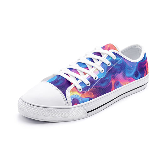Ethereal Camo Design 2 Unisex Low Top Canvas Shoes