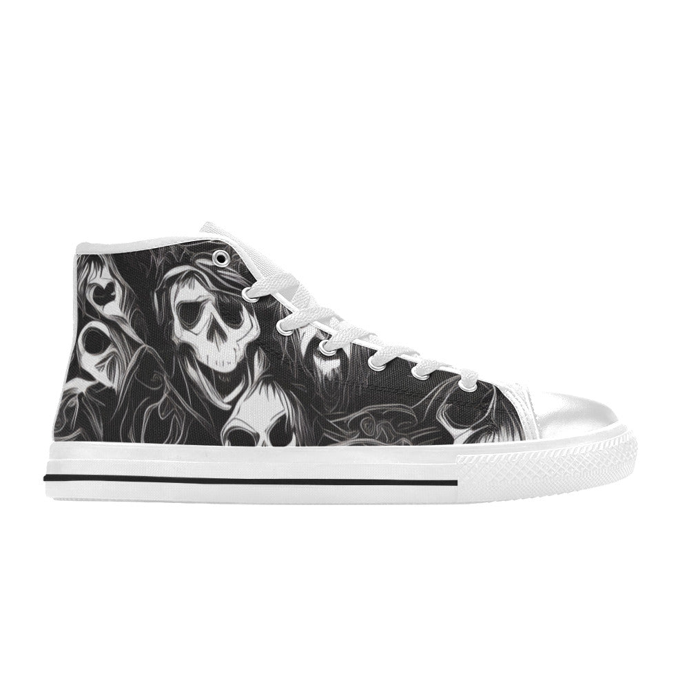 WOMEN'S Cc Skulls Ghosts High Top Canvas Dreamcore Sneakers