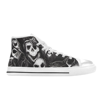 WOMEN'S Cc Skulls Ghosts High Top Canvas Dreamcore Sneakers
