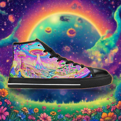 Egyptian Pink Cream Custom WOMEN Bold Art - Freaky Shoes | Custom Art Sneakers
