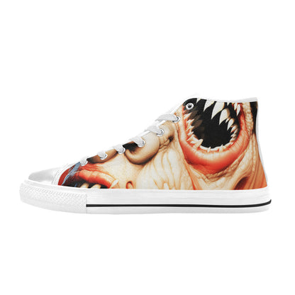 MEN'S Cc Twisted Faces Men’S High Top Canvas Surreal Custom Shoes