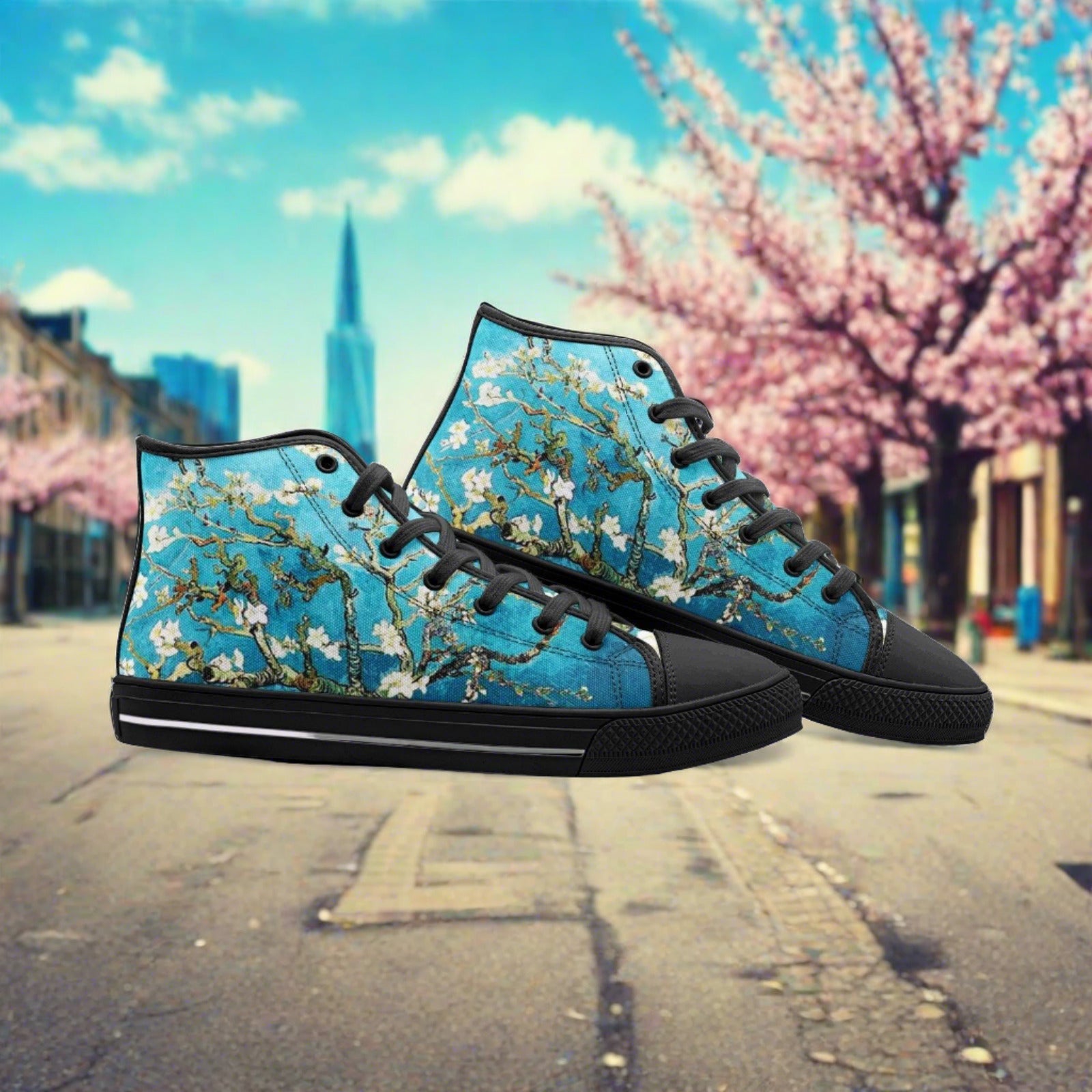 Celtic Crimson Black Custom Bold Art - Freaky Shoes | Custom Art Sneakers