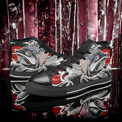 Cherry Blossom Pastel Soft Vivid MEN Bold Art - Freaky Shoes | Custom Art Sneakers
