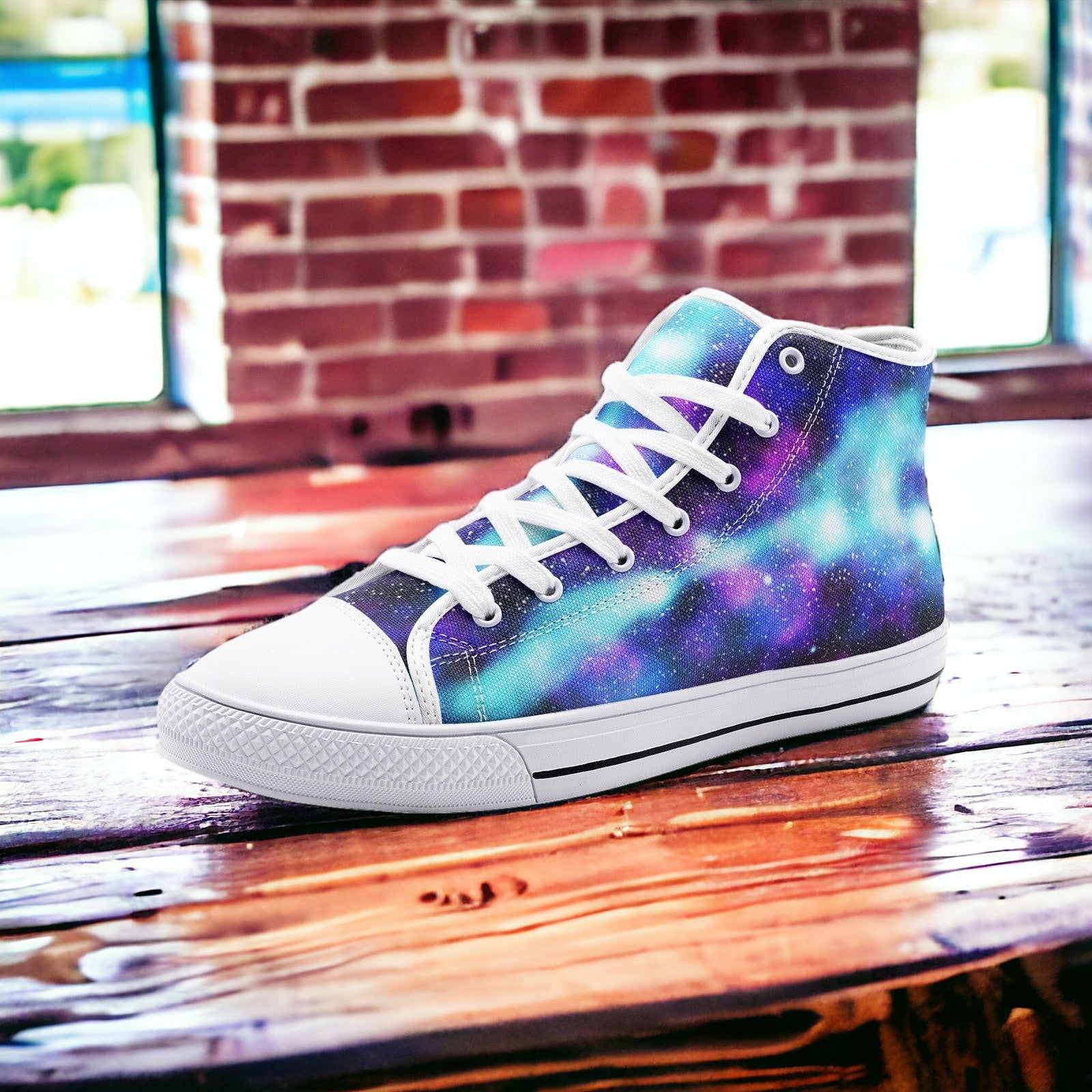 Koi White Gold Vivid Bold Art - Freaky Shoes | Custom Art Sneakers
