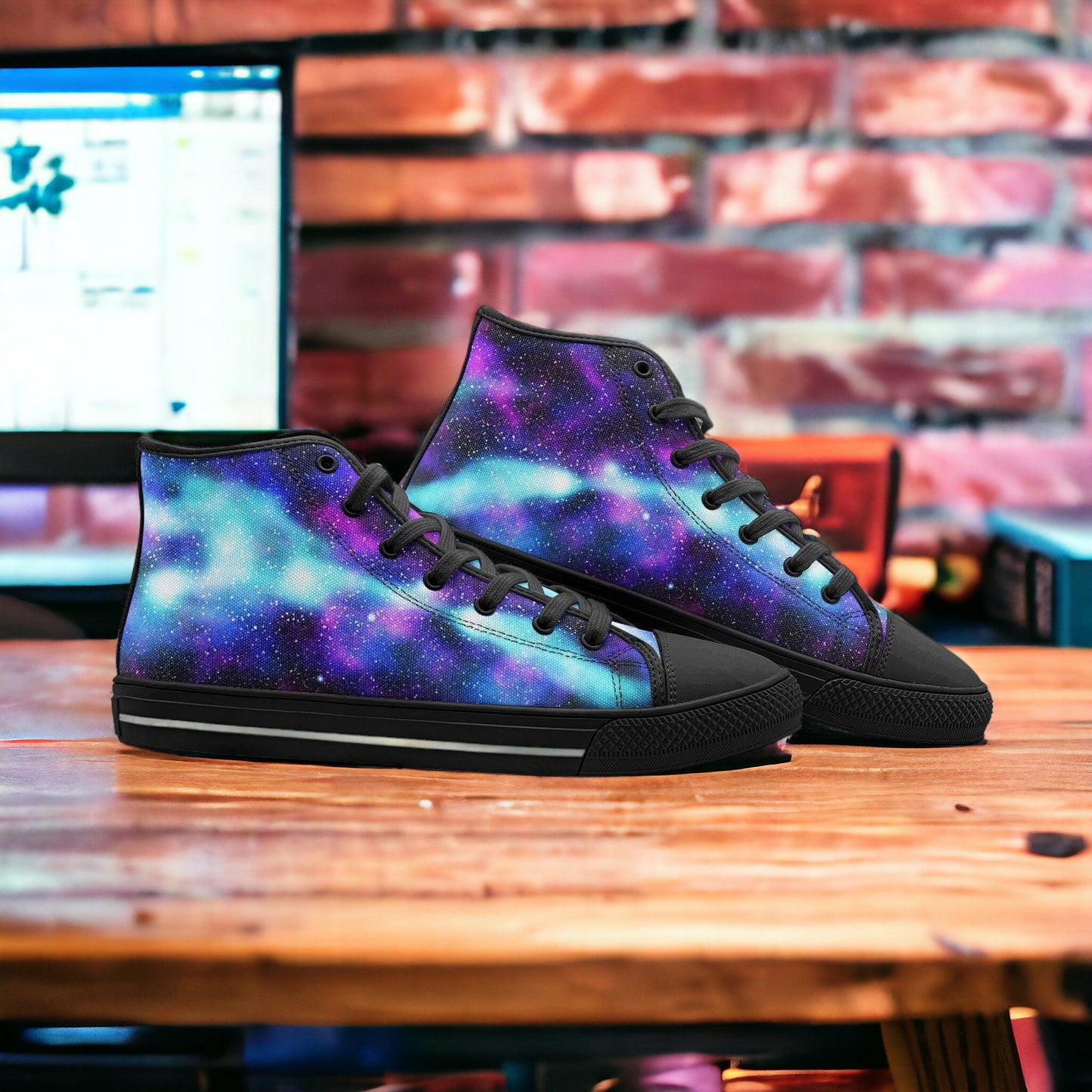 Koi White Gold Vivid Bold Art - Freaky Shoes | Custom Art Sneakers
