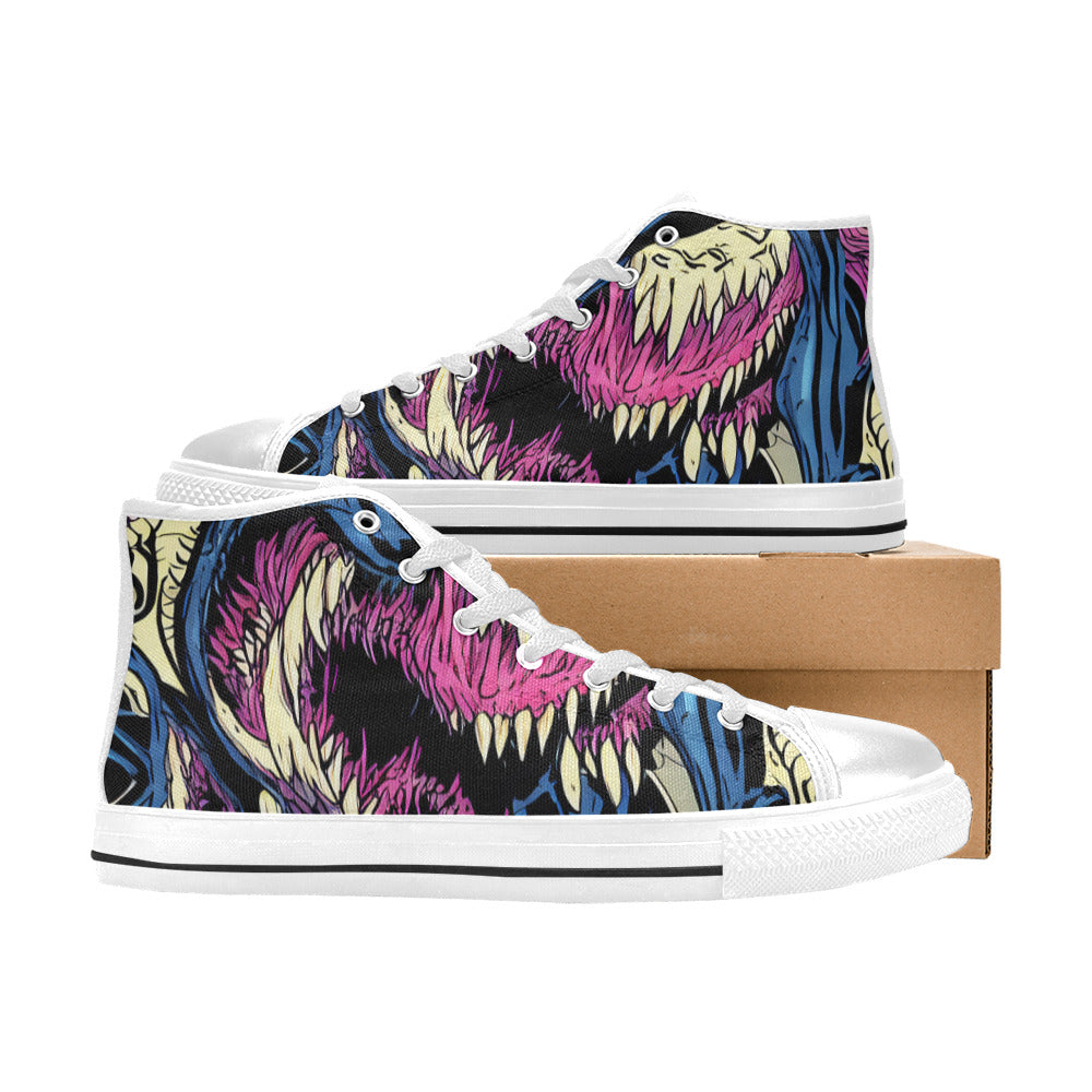 WOMEN'S Cc Long Teeth Long High Top Canvas Grunge Sneakers