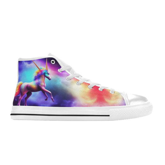 MEN'S Unicorn Galaxy Men’S High Top Canvas Surreal Custom Shoes