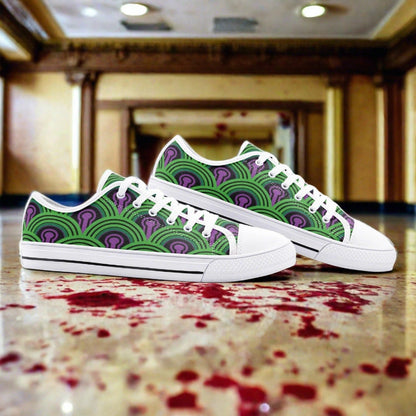 Aztec White Gold Unique Bold Art - Freaky Shoes | Custom Art Sneakers