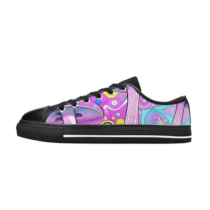 MEN'S Magic Mushrooms Art 3 Canvas Y2K Custom Sneakers