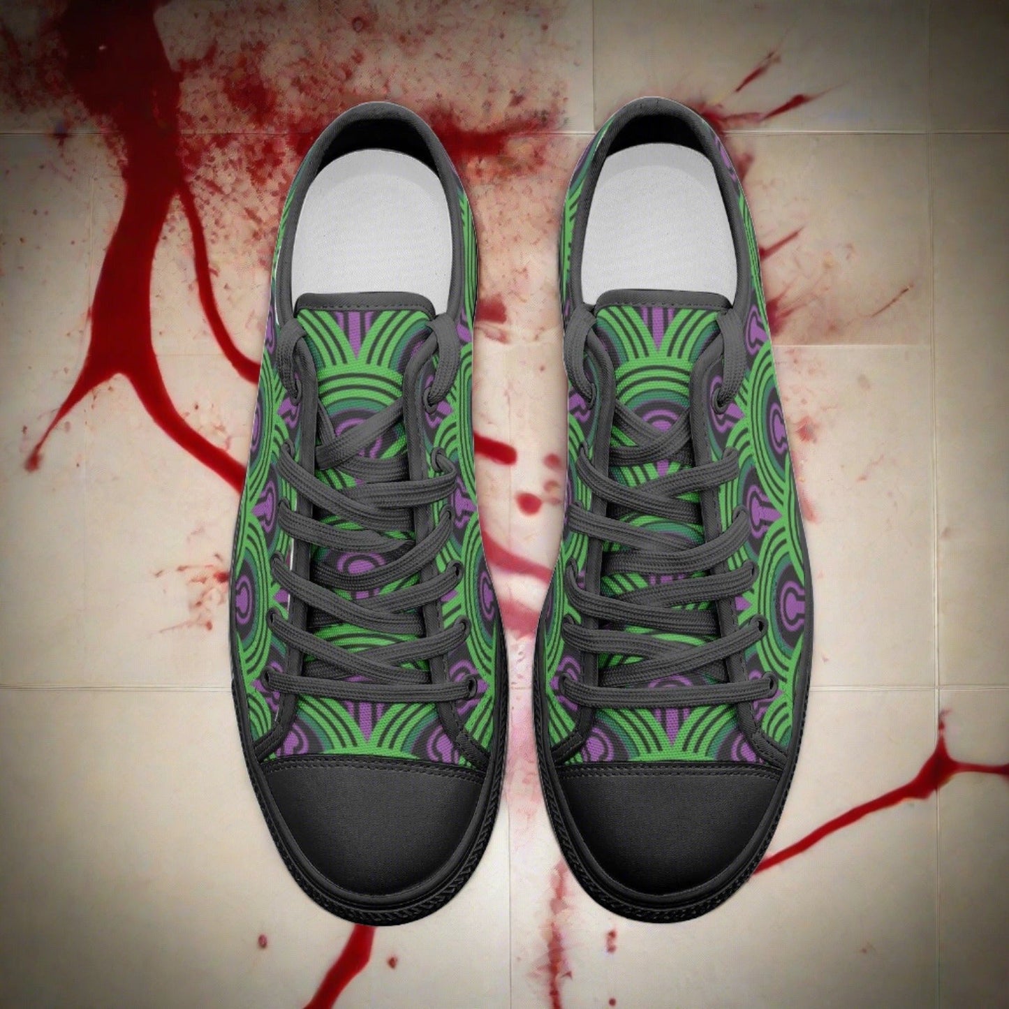 Aztec White Gold Unique Bold Art - Freaky Shoes | Custom Art Sneakers