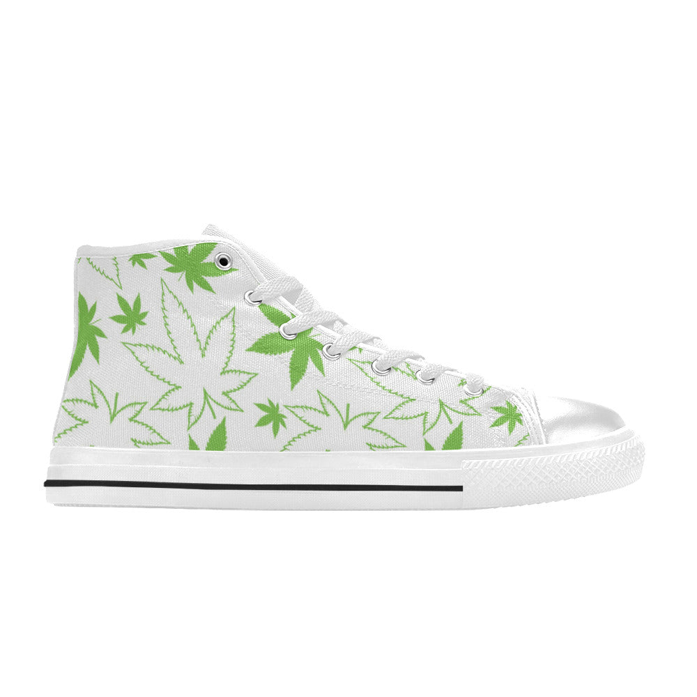 WOMEN'S Cc Weed 420 Art High Top Canvas Wallpaper Art Sneakers