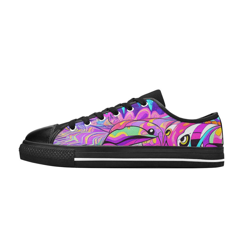 WOMEN'S Trip Art 2 Canvas Surreal Custom Shoes