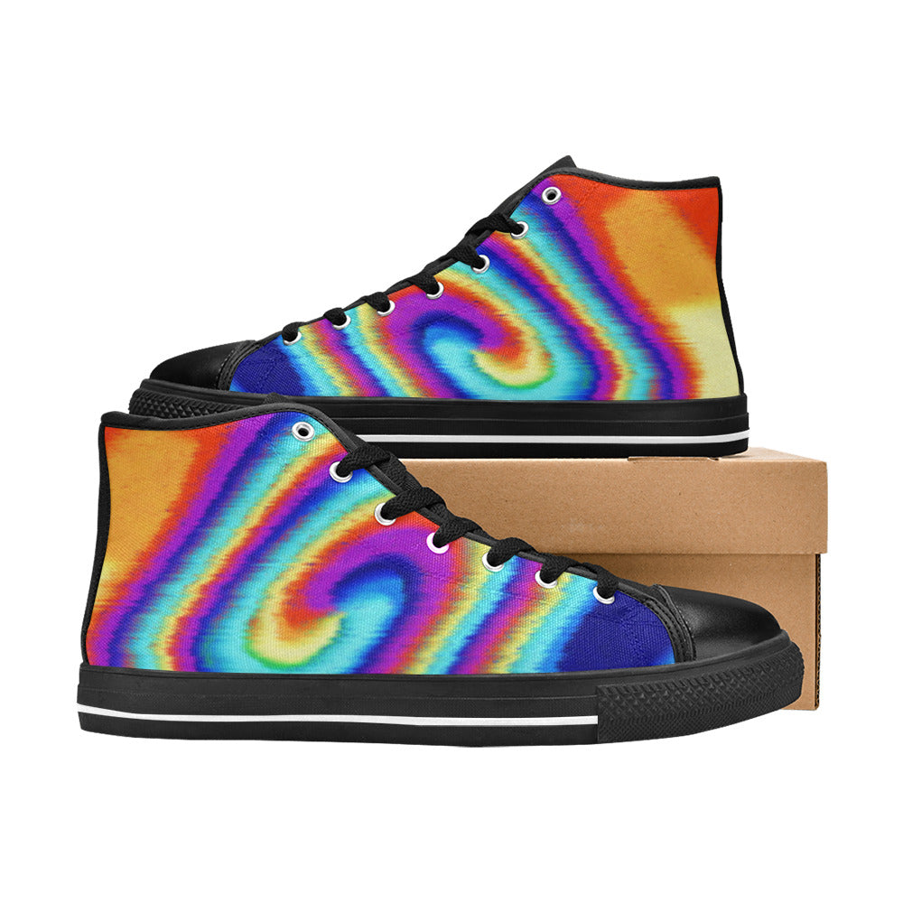 WOMEN'S Tiedye High Top Canvas Cottagecore Shoes