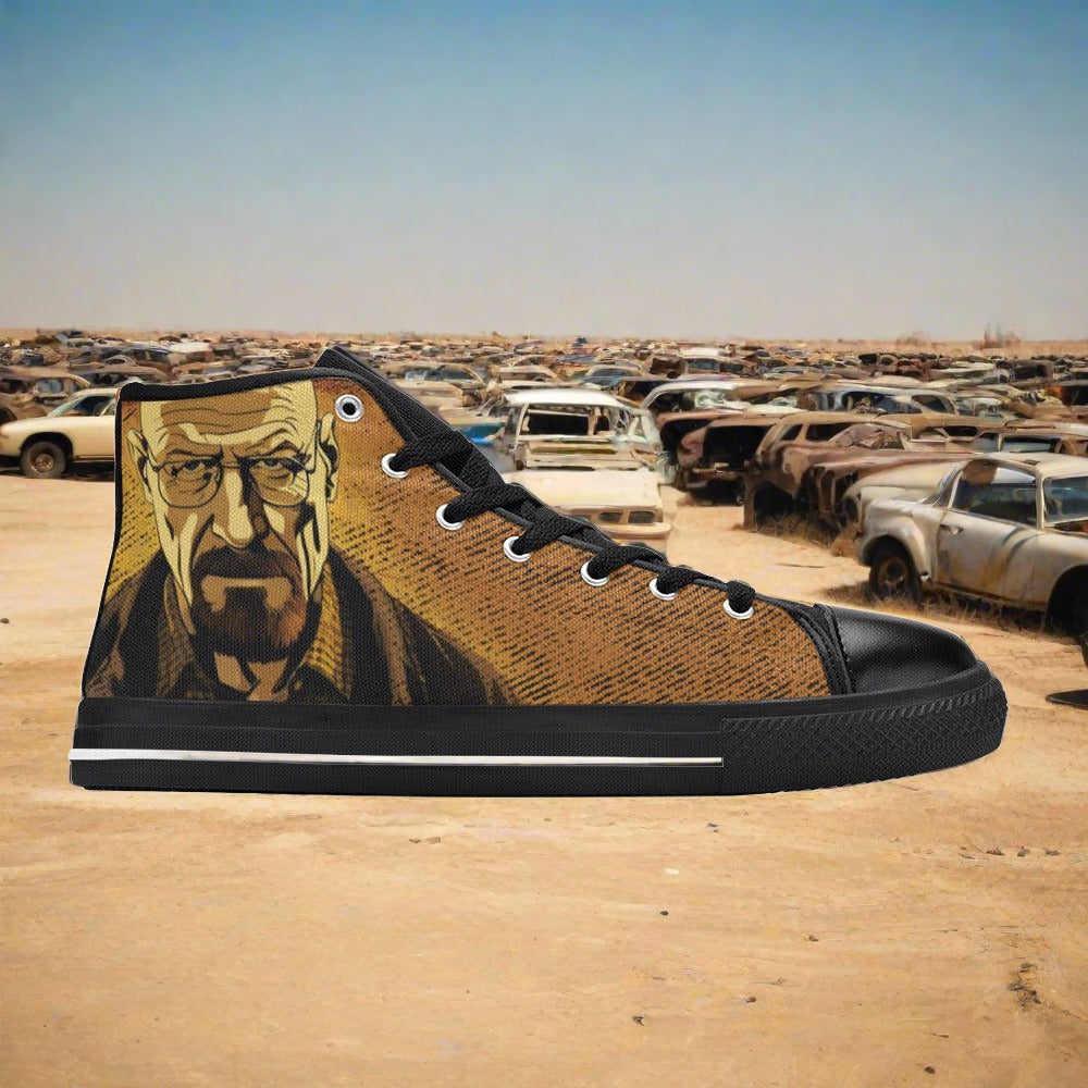 Dragon Red Gold Unique MEN Bold Art - Freaky Shoes | Custom Art Sneakers