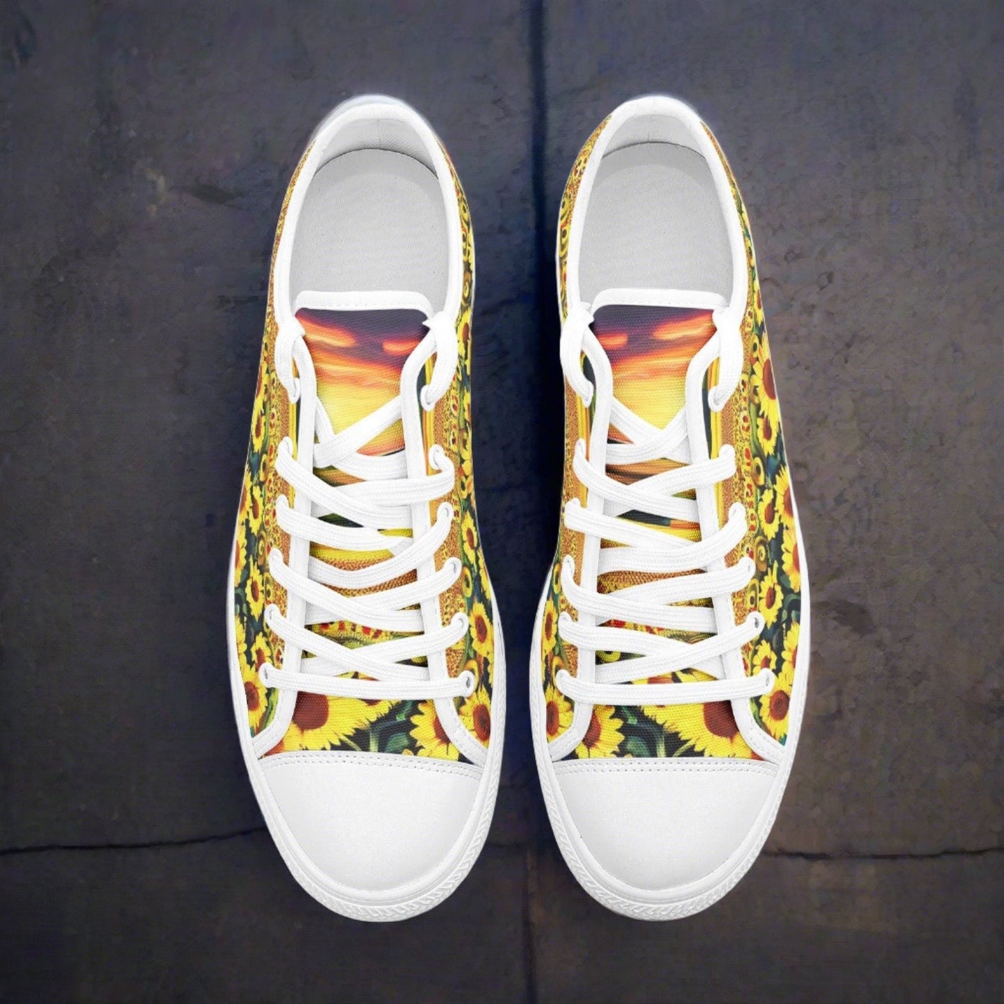Peacock Teal Gold Unique Bold Art - Freaky Shoes | Custom Art Sneakers