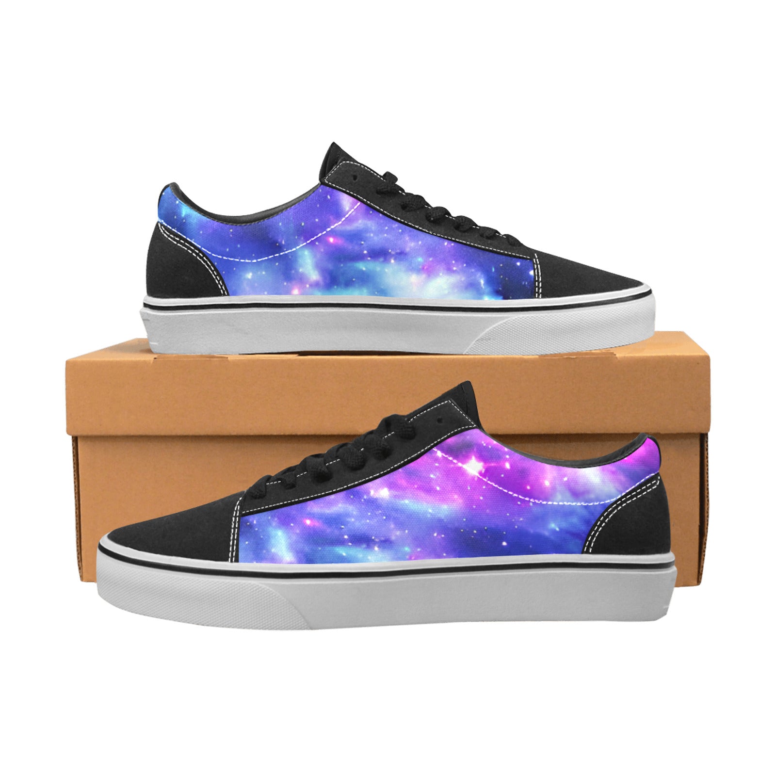 MEN'S Galaxy Art Out Space Low Top Skateboarding Cottagecore Custom Shoes