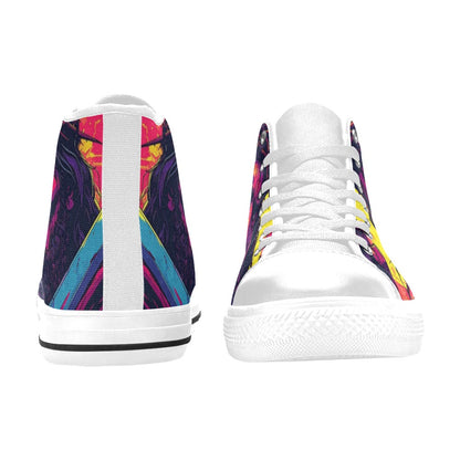 WOMEN'S Jesus_Ht_09 High Top Canvas Dark Academia Shoes