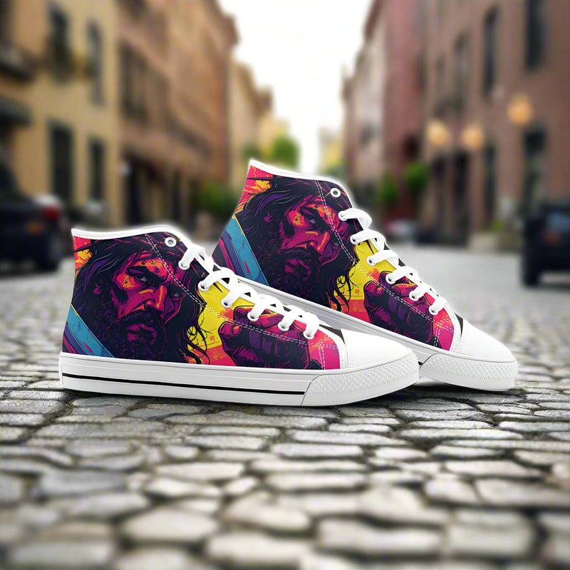 Jesus Unisex High Top Canvas Shoes - Freaky Shoes®