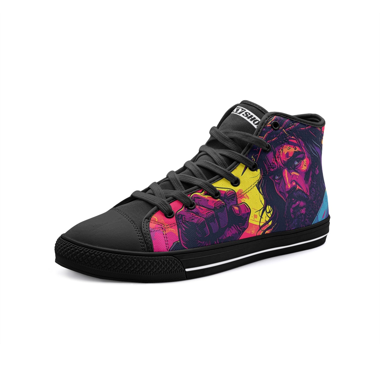 Jesus Unisex High Top Canvas Shoes - Freaky Shoes®
