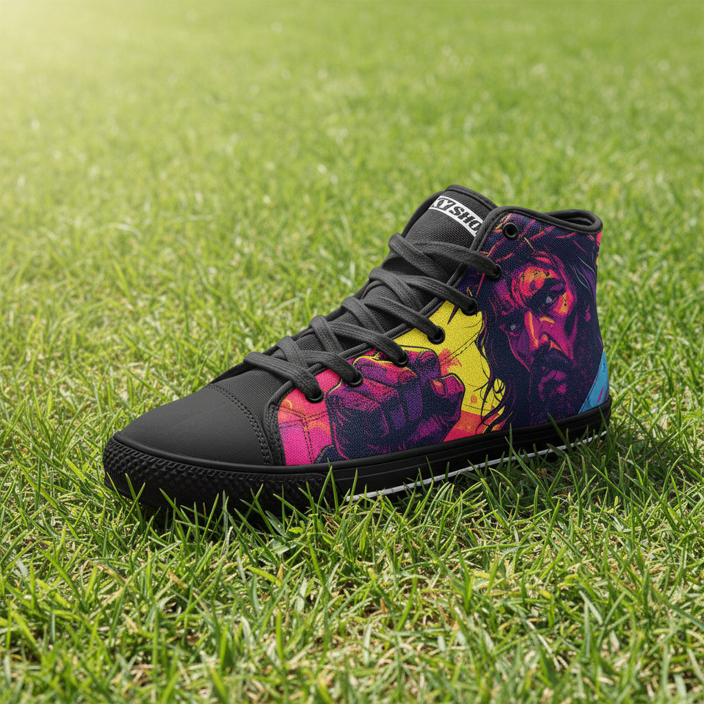 Mermaid Neon Electric Wearable Bold Art - Freaky Shoes