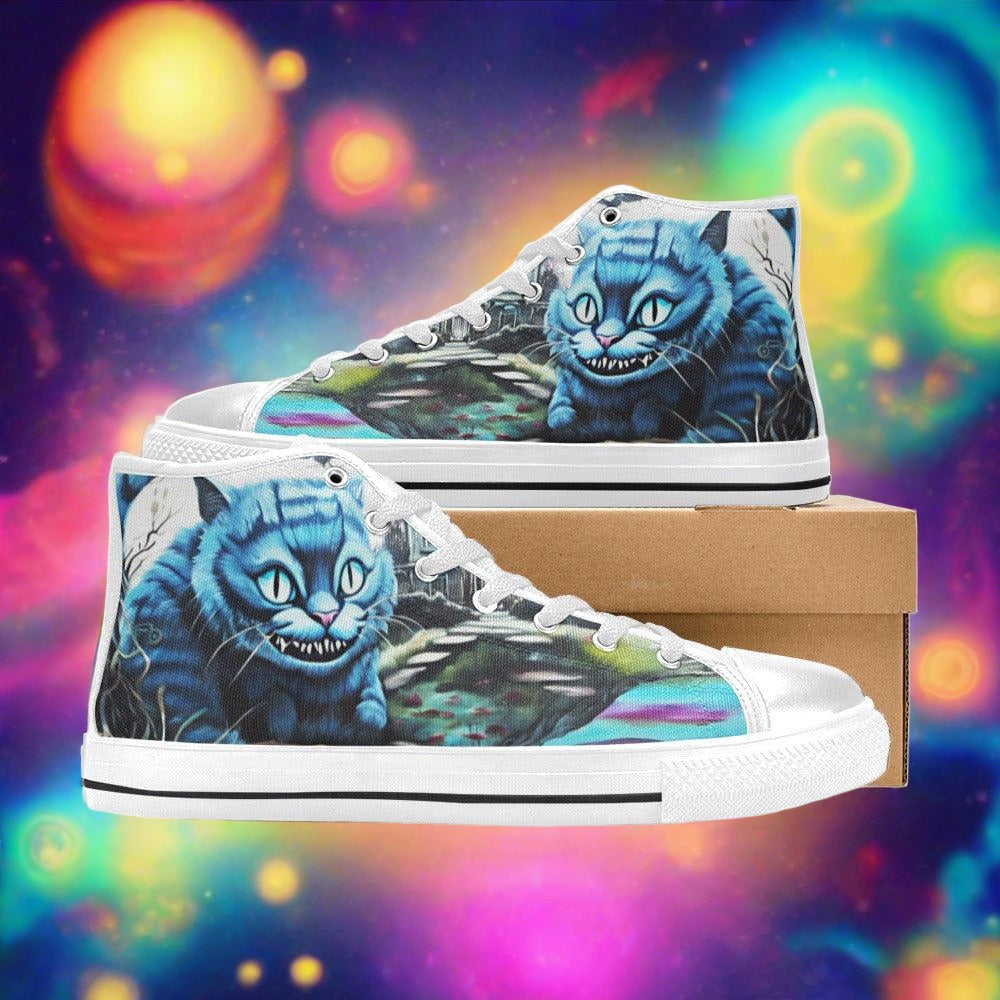 Dragon Crimson Black Custom WOMEN Bold Art - Freaky Shoes | Custom Art Sneakers