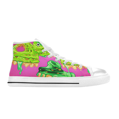 MEN'S Cc Ice Cream Art High Top Canvas Cottagecore Custom Shoes