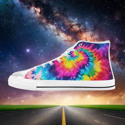 Cyberpunk White Gold Custom MEN Bold Art - Freaky Shoes | Custom Art Sneakers