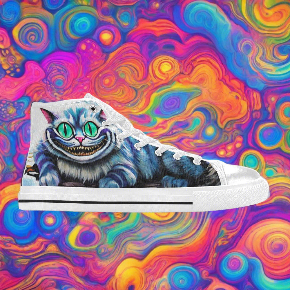 Egyptian Silver Blue Vivid MEN Bold Art - Freaky Shoes | Custom Art Sneakers