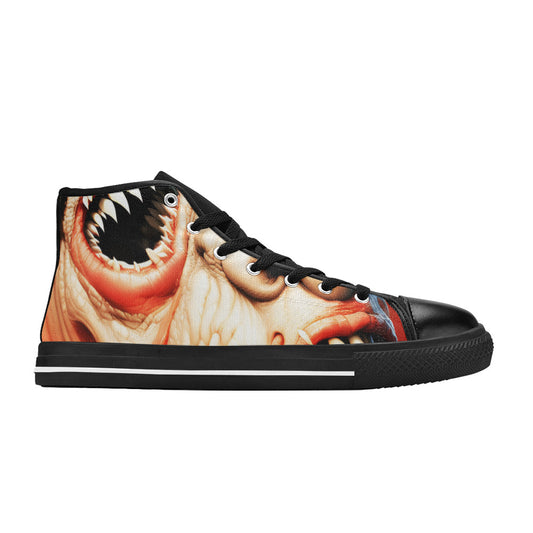 WOMEN'S Cc Twisted Faces High Top Canvas Grunge Shoes