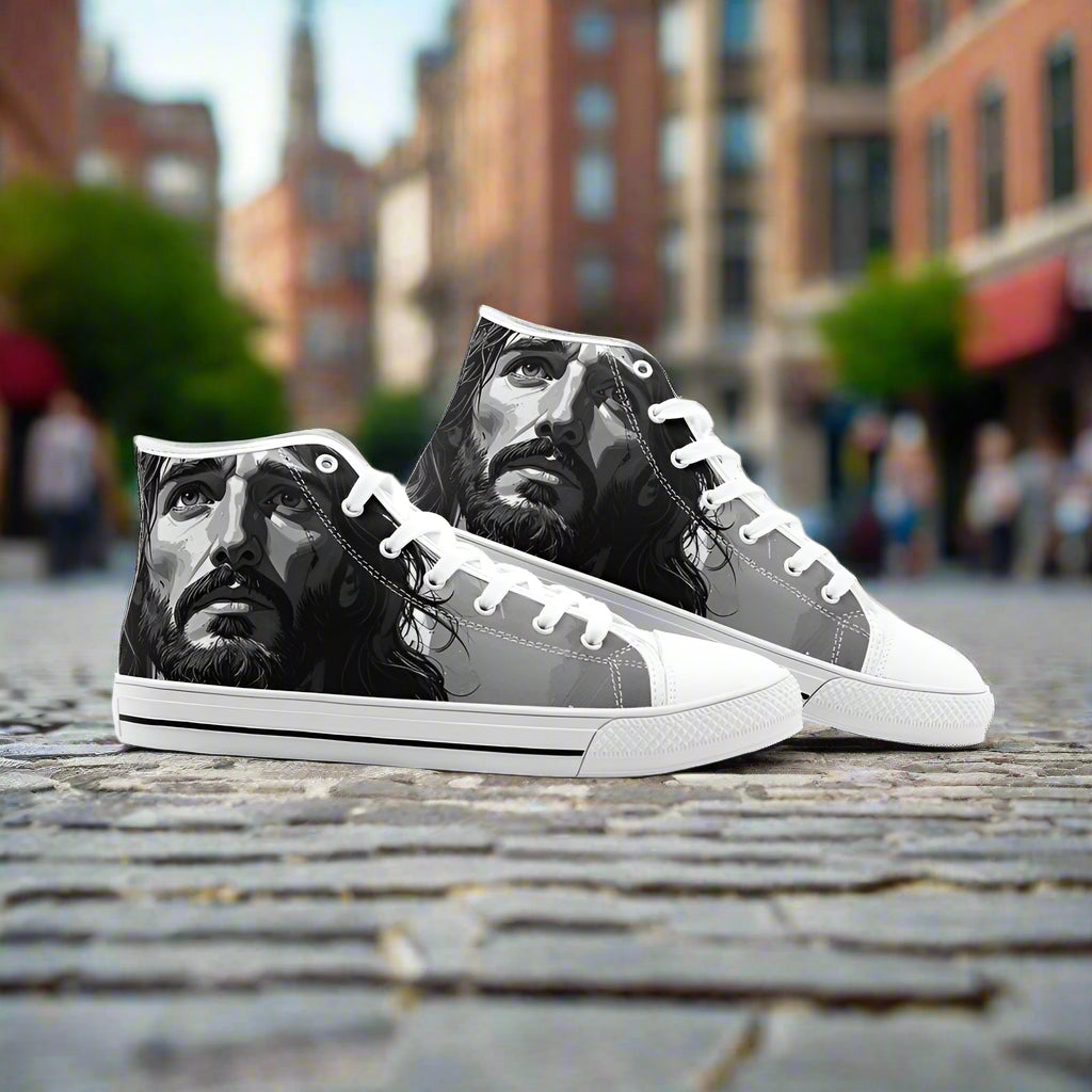 Egyptian Navy Indigo Custom UNISEX Bold Art - Freaky Shoes | Custom Art Sneakers