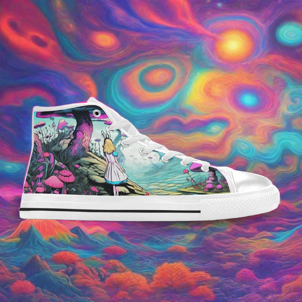 Phoenix Orange Black Wearable Bold Art - Freaky Shoes
