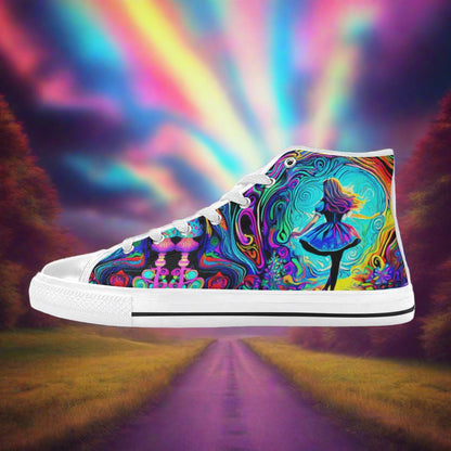 Egyptian Blue Gold Vivid MEN Bold Art - Freaky Shoes | Custom Art Sneakers