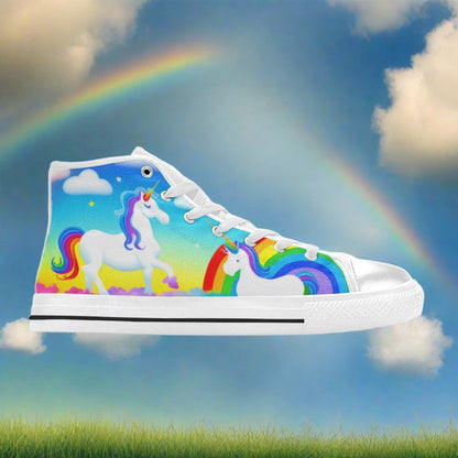 Aurora Borealis Pastel Soft Unique MEN Bold Art - Freaky Shoes | Custom Art Sneakers