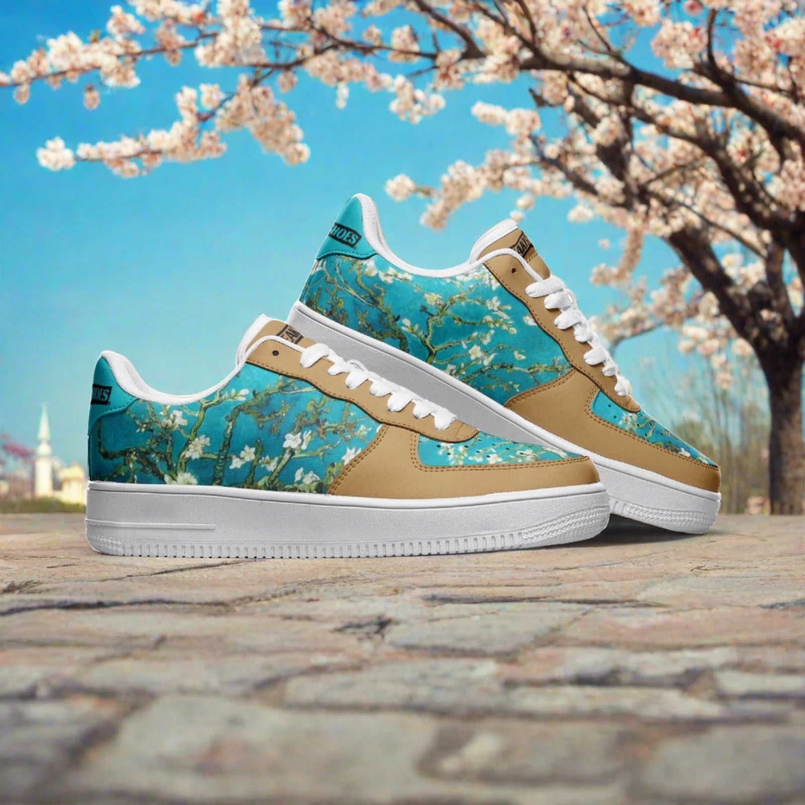 Koi Red Gold Unique Bold Art - Freaky Shoes | Custom Art Sneakers