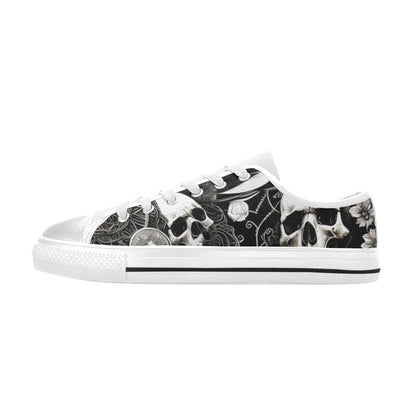 WOMEN'S Skulls Love Canvas Y2K Custom Shoes