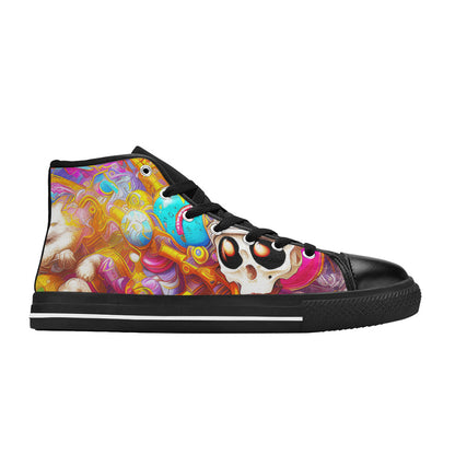 MEN'S Crazy Illustrations 3 Men’S High Top Canvas Aesthetic Sneakers