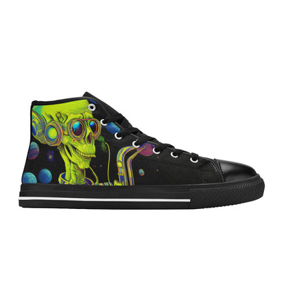 WOMEN'S Cc Hipster Alien Space High Top Canvas Dark Academia Sneakers