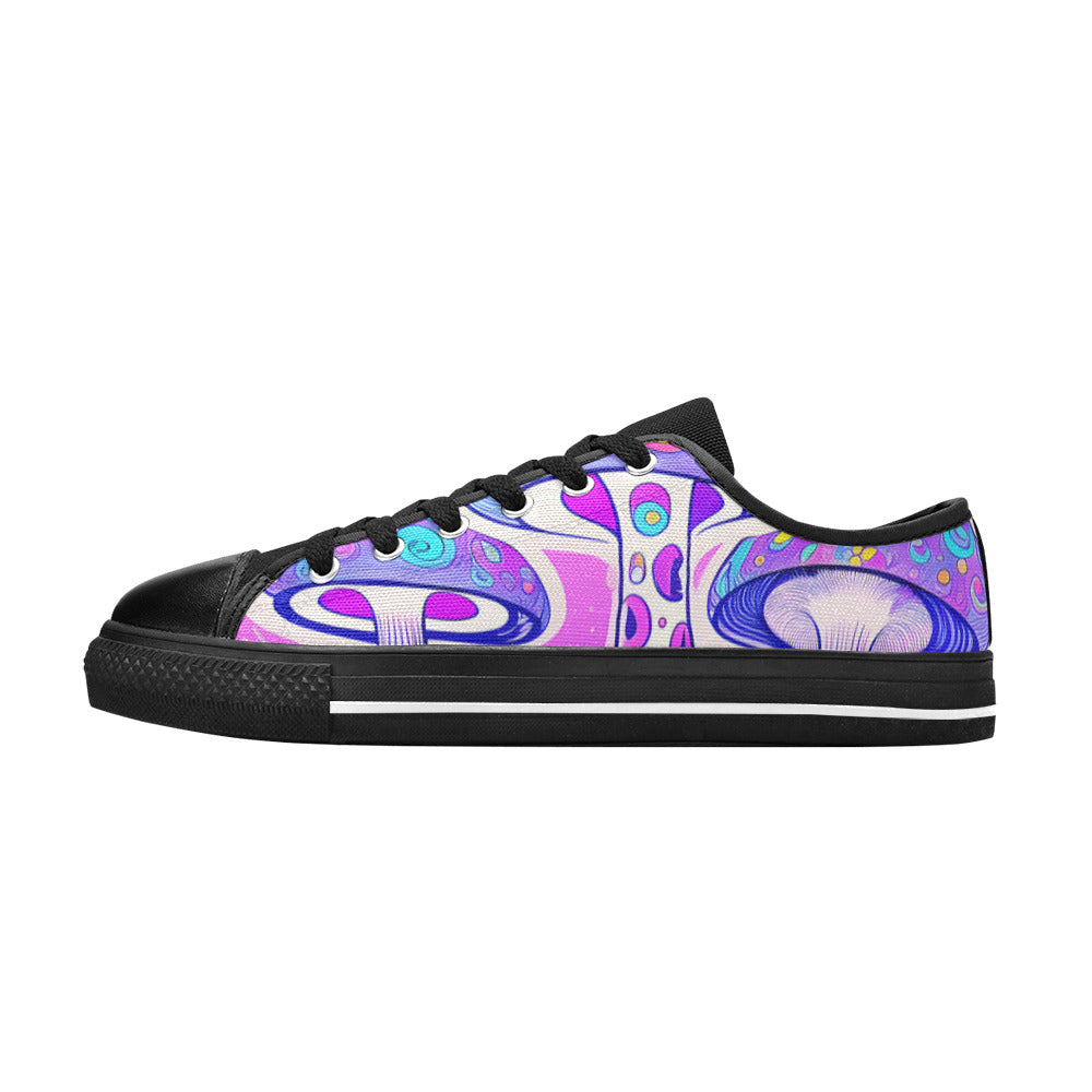 MEN'S Magic Mushrooms Art Canvas Grunge Sneakers