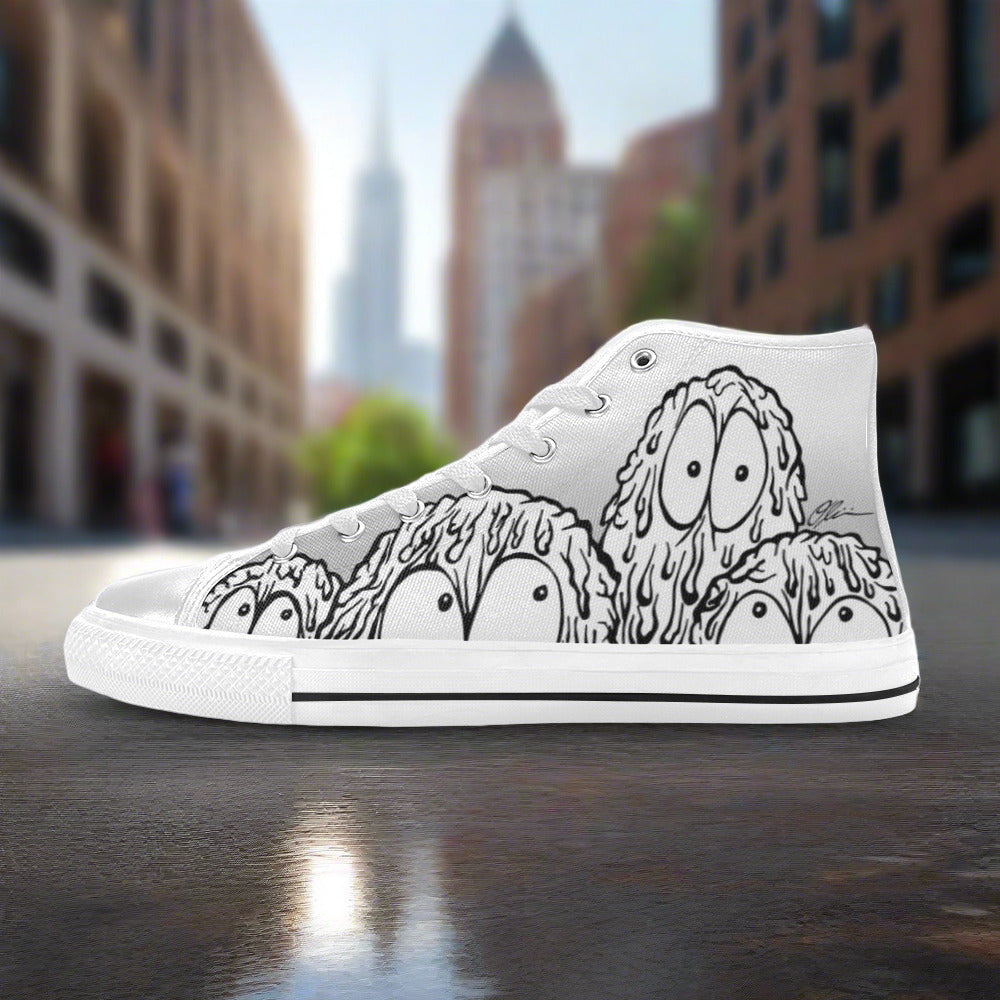 Dripping Monsters Grey Men - Freaky Shoes®