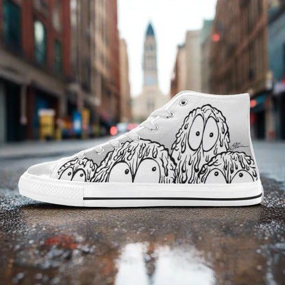Dripping Monsters Grey Women - Freaky Shoes®