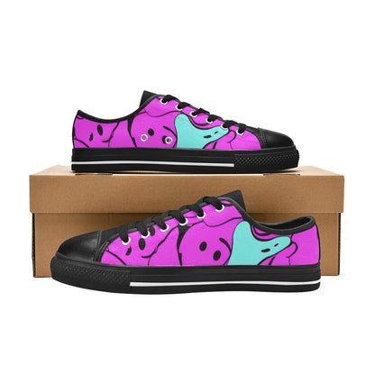MEN'S Melting Faces 2 Canvas Y2K Custom Shoes
