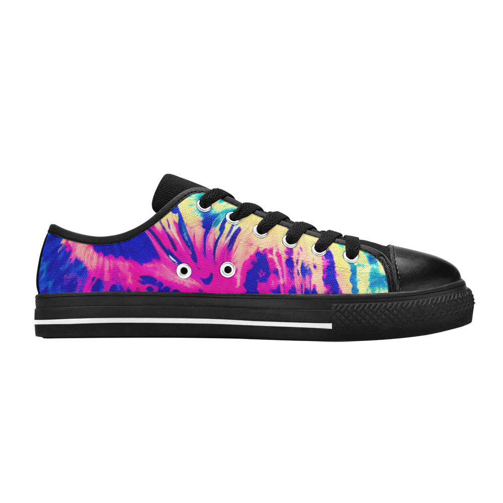 MEN'S Tie Dye Splash Retro Canvas Dreamcore Custom Shoes
