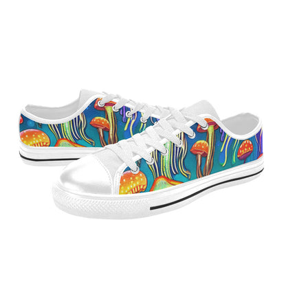 WOMEN'S Jellyfish Vibrant Mushroom Art Canvas Y2K Sneakers
