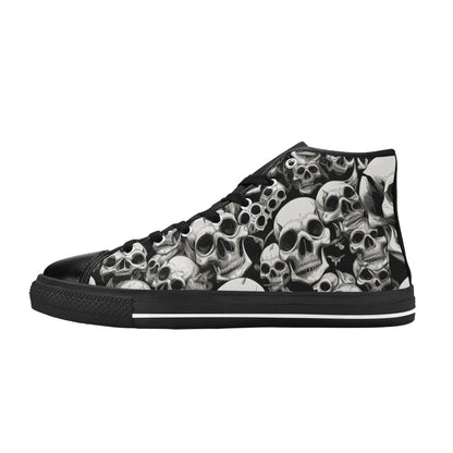 MEN'S Skulls Mania Men’S High Top Canvas Surreal Custom Sneakers