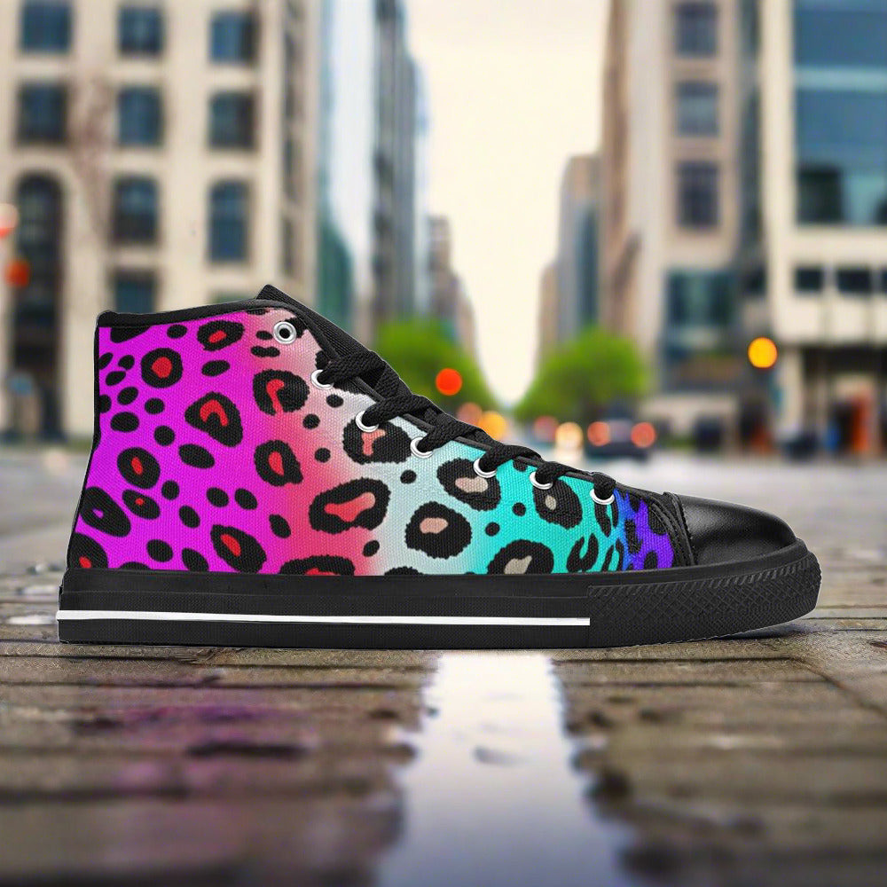 Wolf Amber Gold Custom Bold Art - Freaky Shoes