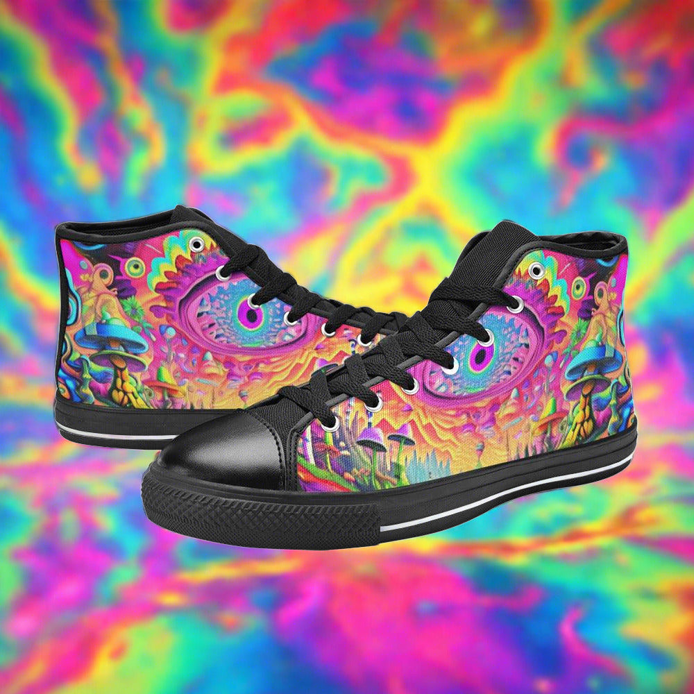 Dragon Neon Electric Wearable Bold Art - Freaky Shoes
